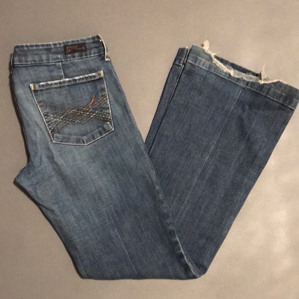 Vintage Y2K Citizens of Humanity Low Full Leg Stretch Denim Jeans Made in USA